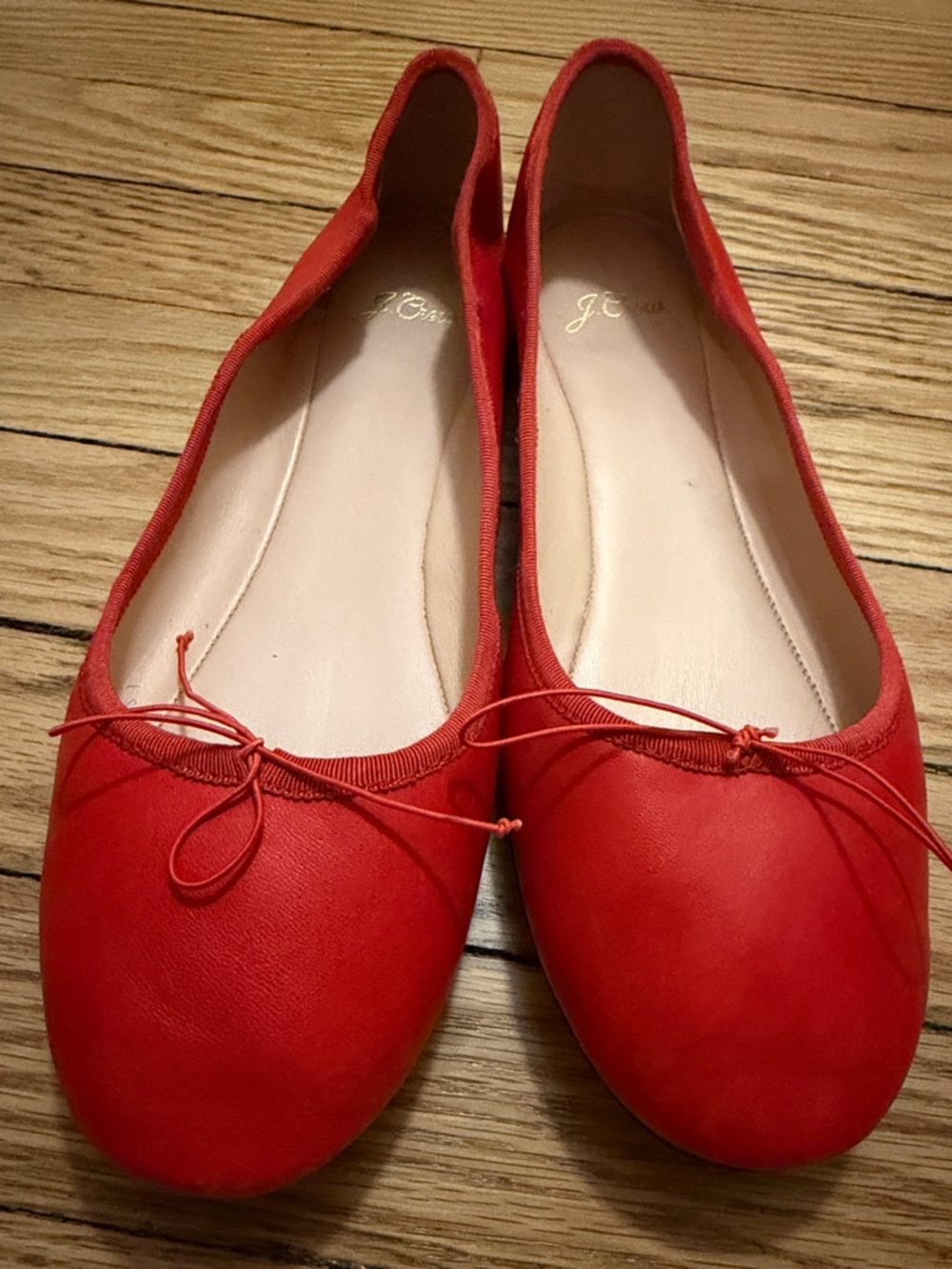 JCrew Red Women's Ballet Flats